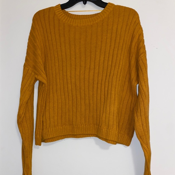 PacSun Yellow Ribbed Sweater - Picture 1 of 2
